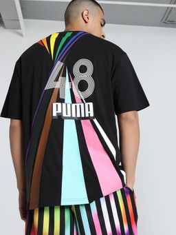 Puma - Black Equal Love Confederation Relaxed Fit Graphic T-Shirt