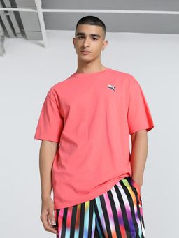 Puma - Pink Equal Love Confederation Relaxed Fit Graphic T-Shirt