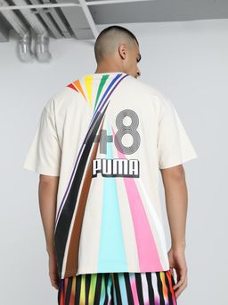 Puma - White Equal Love Confederation Relaxed Fit Graphic T-Shirt