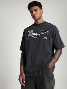 Puma - Black F1 Graphic Men's Relaxed Fit Motorsport T-shirt