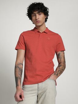 Puma - Red Men's Premium Essential Jacquard Polo T-shirt