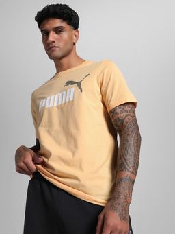 Puma - Orange Men's Two Colour No. 1 Logo T-shirt
