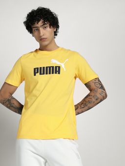 Puma - Yellow Men's Two Colour No. 1 Logo T-shirt