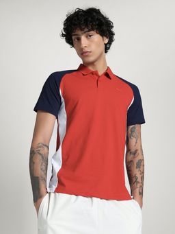 Puma - Red Essentials Collar Tipping Men's Polo T-shirt