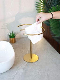 Cinch Home - Gold Stainless Steel Towel Stand
