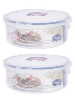 Lock & Lock - Airtight Round Roti & Khakra Microwave Freezer Safe Container with lid (Pack of 2)