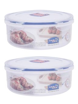 Lock & Lock - Round Airtight Nestable Stackable Food Container (Pack of 2)