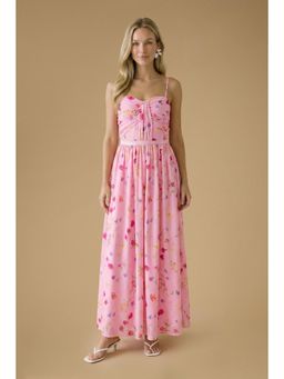 Oasis - Wildflower Mesh Bandeau Maxi Dress
