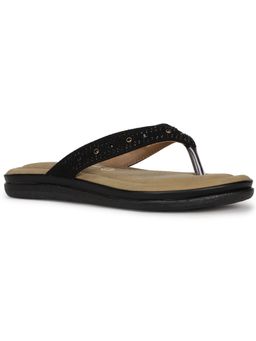 Bata - Textured Black Flats