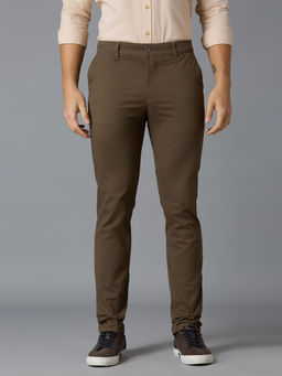 Reid & Taylor - Men Brown Solid Trouser