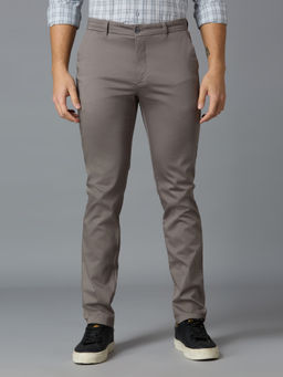 Reid & Taylor - Men Grey Solid Trouser