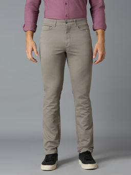 Reid & Taylor - Men Grey Solid Trouser