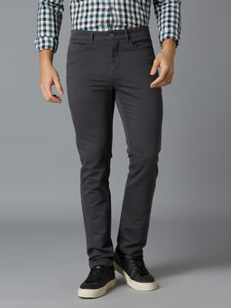 Reid & Taylor - Men Grey Solid Trouser