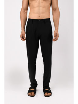 TAILORAEDGE - Soft Iron Tailored Black Trouser