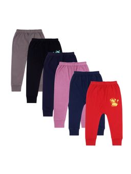 Superminis - Kids Cotton Printed Joggers (Pack of 6)
