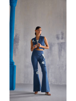 Clothes on my mind - Blue Bloom Co-Ord (Set of 2)