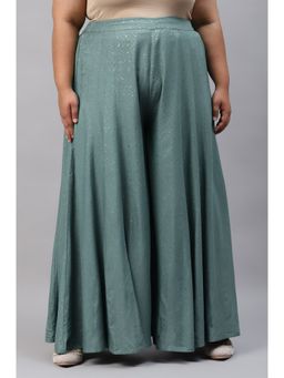 W - Blue Geometric Divided Skirt