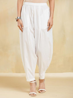 Fabindia - White Cotton Blend Salwar