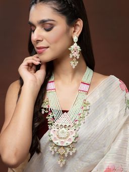 PANASH - Gold-Plated And Multi Kundan Jewellery Set