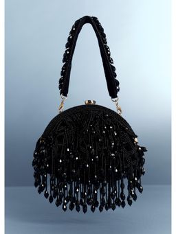 KALKI FASHION - Black Beads Potli Bag