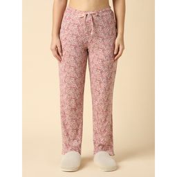 Van Heusen - Mauve Women Cotton Printed Functional Pocket Pyjama
