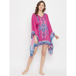 The Kaftan Company - Mosaic Pink Soft Modal Kaftan