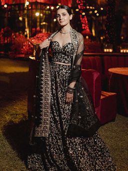 Gopi Vaid - Vedika Pinto In Harshini Lehenga with Blouse and Dupatta
