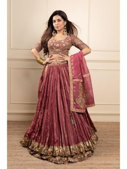 STUDIO BAGECHAA - Prerna Mehra In Fitoor Mauve Pink Lehenga with Blouse and Dupatta