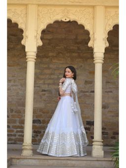 Ensembles - White Gotta Lehenga