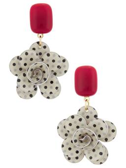 8 Other Reasons - Whimsical Women's Floral Acrylic Drop Earrings Multi-Color