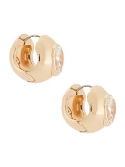 Ettika - Glowing Gem Women's 18K Gold Plated Crystal Stud Earrings Gold