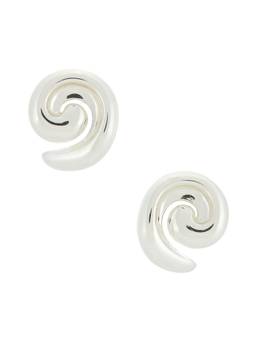 Jenny Bird - Small Gio Women's Swirled Stud Earrings Silver