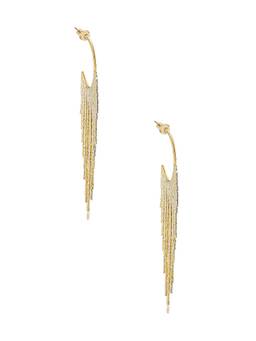 petit moments - Ember Women's Statement Glass Stone Earrings Gold