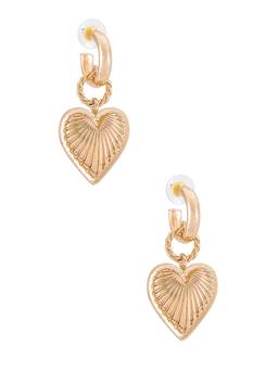 petit moments - Heirloom Women's Gold-Tone Acrylic Bead Stud Earrings Brown
