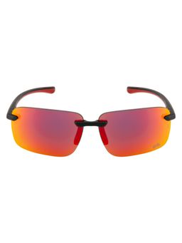 Royal Enfield - Men Rectangular Rimless Red Lens Sunglasses (63)