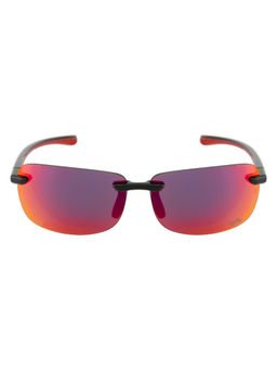 Royal Enfield - Men Rectangular Rimless Red Lens Sunglasses (63)