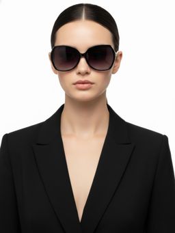 HASHTAG EYEWEAR - Women Black Lens UV Protected & Polarized Sunglasses (52)