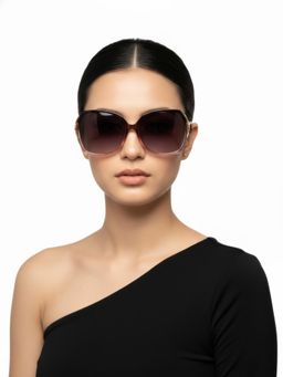 HASHTAG EYEWEAR - Women Grey Lens UV Protected & Polarized Sunglasses (52)