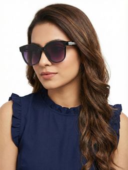 HASHTAG EYEWEAR - Women Blue Lens UV Protected Sunglasses (66)