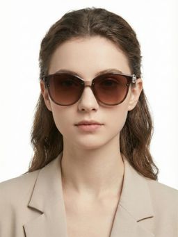 HASHTAG EYEWEAR - Women Brown Lens UV Protected Sunglasses (66)