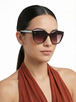 HASHTAG EYEWEAR - Women Brown Lens UV Protected Sunglasses (67)