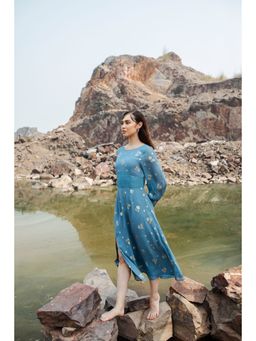 Essgee - Diyana Blue Midi Dress