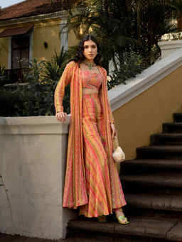 Paulmi & Harsh - Vintage Floral Stripe Jacket (Set of 3)