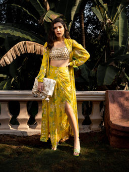 Paulmi & Harsh - Garden Of Bloom Jacket (Set of 3)