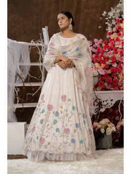 Farha Syed - Ivory Anarkali (Set of 3)