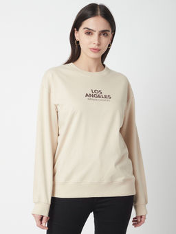 R&B - Beige Regular women Sweatshirt