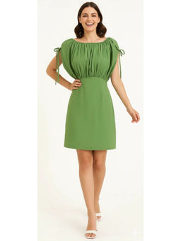 Branche - Gathered Puff Sleeve Mini Dress