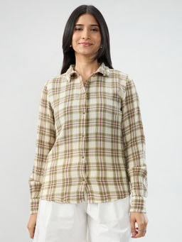 Spykar - Green Check Regular Fit Shirt