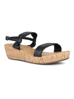 Inc.5 - Women Black Party Wear Solid Open Toe Sandal Heels