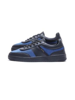 Rare Rabbit - Men Rubo Primary Blue Micro Leather Sneakers